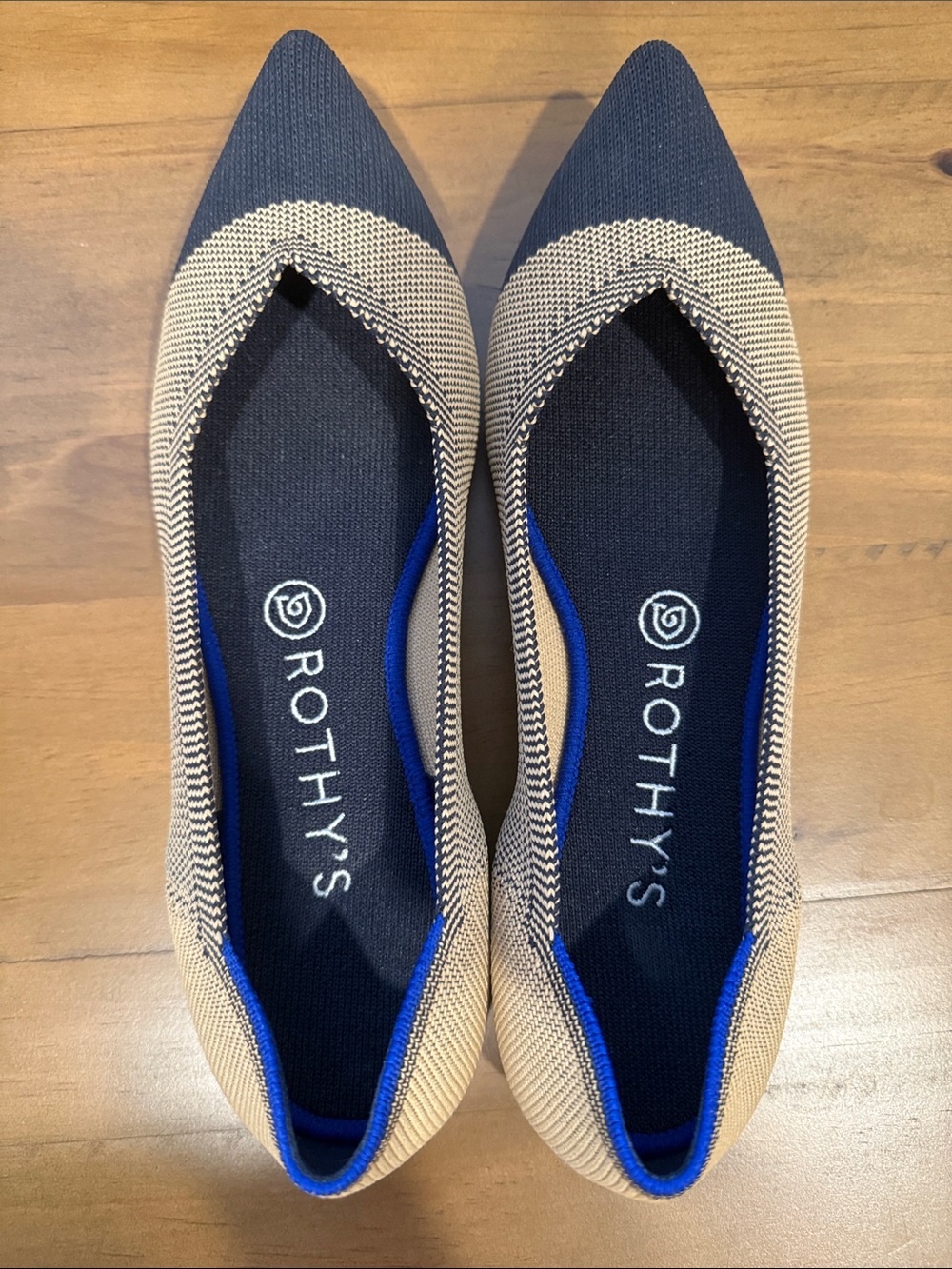 Rothy’s The Point Dune Captoe Pointed Flats